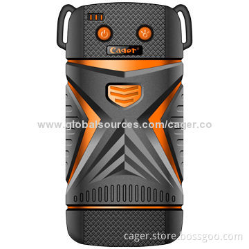 Cager 5,600mAh Waterproof Mobile Phone Power Bank with 5V DC/1,000mAh Input